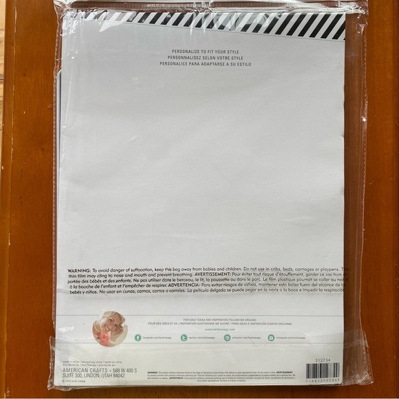 💥 2 for 12 or 4 for 20 💥 Heidi Swapp metal plaque with matte white finish - Picture 4 of 7